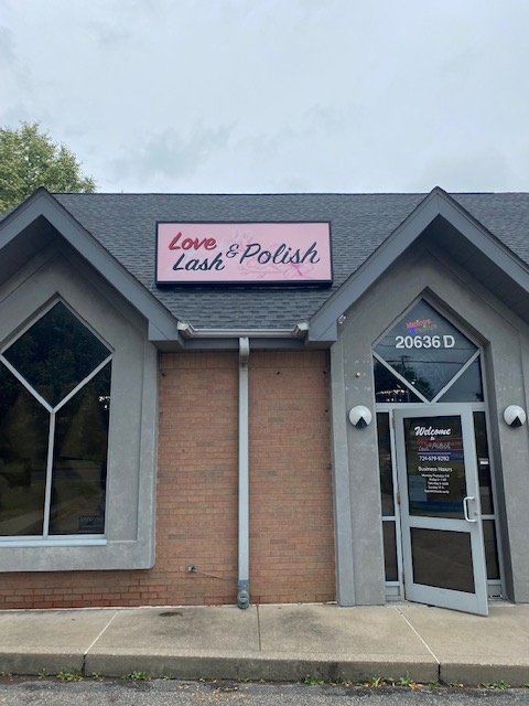 Custom signage on roof